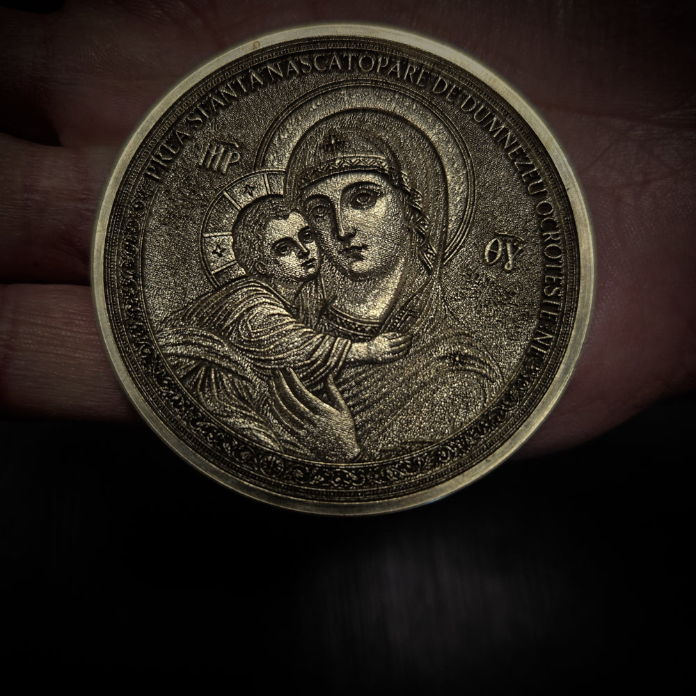 Moneda cu Maica Domnului si Pruncul